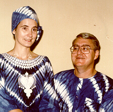 Picture of Ron and Sandra Webster during Nigerian visit in 1989-90